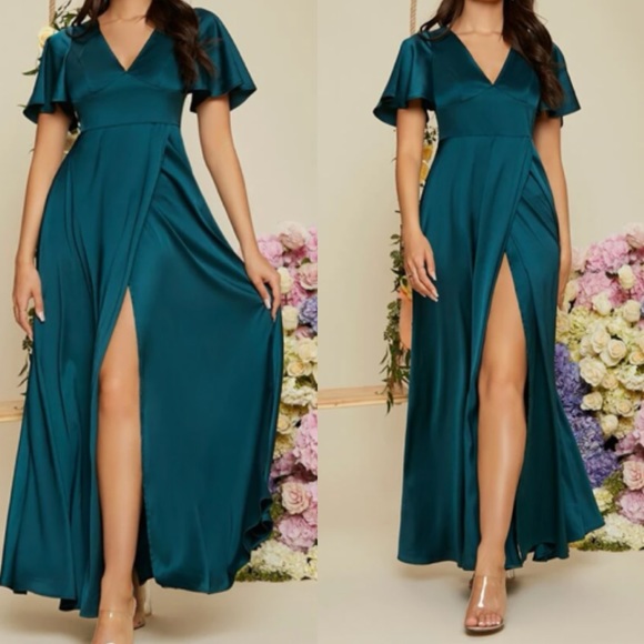 Luxurious formal wedding party evening maxi dress - Picture 6 of 7